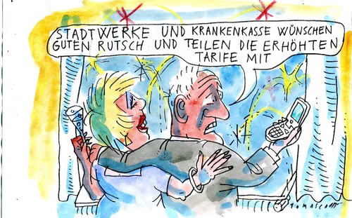 Cartoon: Neujahr 3 (medium) by Jan Tomaschoff tagged preise,krankenvesrsicherung,silvester,preise,krankenvesrsicherung,silvester