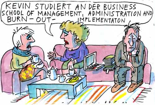 Cartoon: no (medium) by Jan Tomaschoff tagged education,burn,out,education,burn,out