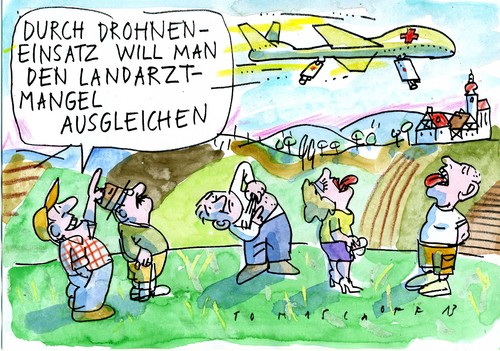 Cartoon: no (medium) by Jan Tomaschoff tagged drones,drones
