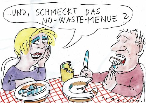 Cartoon: no waste (medium) by Jan Tomaschoff tagged müll,umwelt,müll,umwelt
