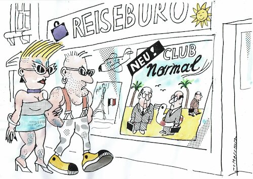 Cartoon: normal (medium) by Jan Tomaschoff tagged reisen,clubs,urlaub,reisen,clubs,urlaub