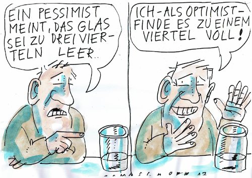 Cartoon: Optimist (medium) by Jan Tomaschoff tagged denkan,einstellung,denkan,einstellung