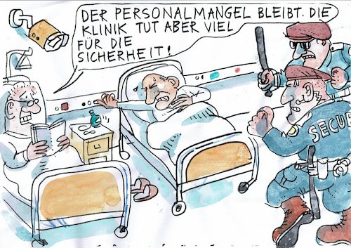 Cartoon: Personalmangel (medium) by Jan Tomaschoff tagged gesundheitswesen,krankenpflege,krankenhaus,personalmangel,gesundheitswesen,krankenpflege,krankenhaus,personalmangel
