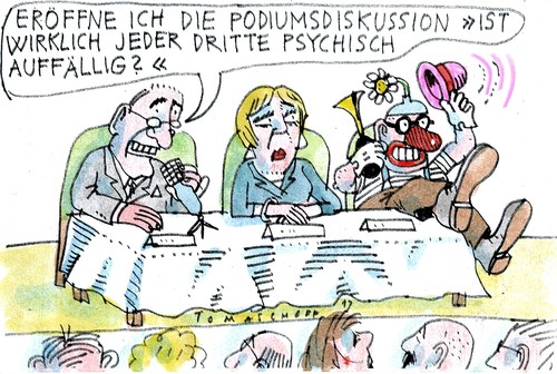 Cartoon: Psycho (medium) by Jan Tomaschoff tagged psychische,krankheiten,psychische,krankheiten
