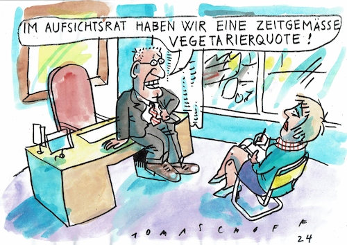 Cartoon: Quote (medium) by Jan Tomaschoff tagged quote,minderheiten,vegetarier,quote,minderheiten,vegetarier