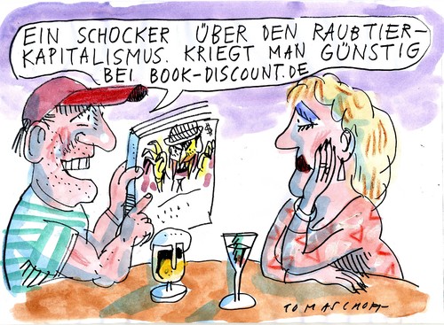Cartoon: Raubtiere (medium) by Jan Tomaschoff tagged kapitalismus,raubtierkapitalismus,raubtier kapitalismus,kapitalismus,raubtier