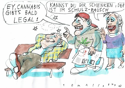 Cartoon: Rausch (medium) by Jan Tomaschoff tagged schulz,rausch,schulz,rausch