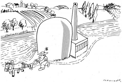 Cartoon: Reaktorsicherheit (medium) by Jan Tomaschoff tagged reaktor,akw,atomkraft,kernkraft,störfall