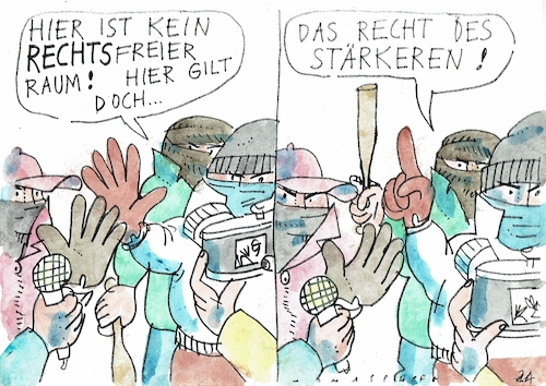 Cartoon: Recht (medium) by Jan Tomaschoff tagged gangs,kriminalität,recht,gewalt,gangs,kriminalität,recht,gewalt