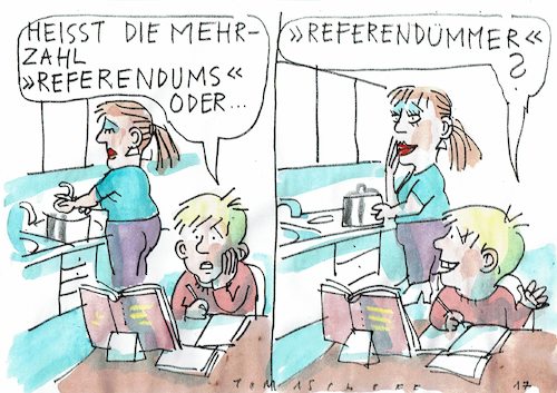 Cartoon: Referenda (medium) by Jan Tomaschoff tagged volksentscheid,referendum,volksentscheid,referendum