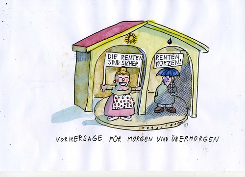 Cartoon: Renten (medium) by Jan Tomaschoff tagged rente,alter,armut,rente,alter,armut