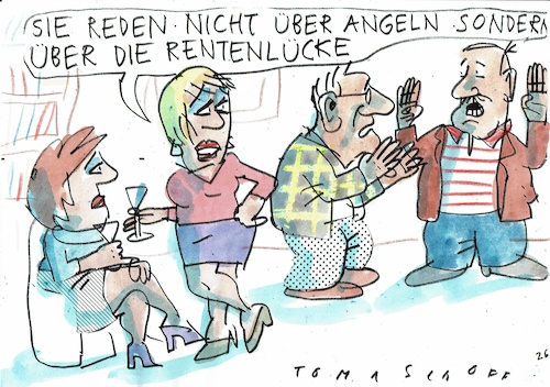 Cartoon: Renten (medium) by Jan Tomaschoff tagged demografie,rente,finanzen,demografie,rente,finanzen