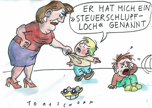 Cartoon: Schimpfwort (medium) by Jan Tomaschoff tagged steuerbetrug,schlupflöcher,steuerbetrug,schlupflöcher