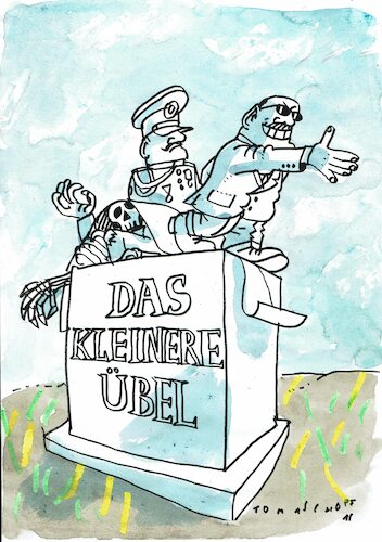Cartoon: Selbstbehauptungstraining (medium) by Jan Tomaschoff tagged selbstbehauptung,durchsetzung,hemmungen,selbstbehauptung,durchsetzung,hemmungen