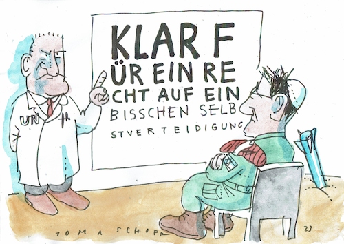 Cartoon: Selbstverteidigung (medium) by Jan Tomaschoff tagged nahost,israel,selbstverteidigung,nahost,israel,selbstverteidigung