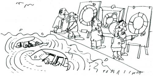 Cartoon: SOS (medium) by Jan Tomaschoff tagged autoindustrie,opel,gm