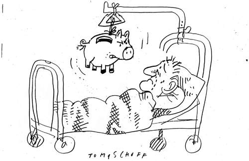 Cartoon: sparschwein (medium) by Jan Tomaschoff tagged sparschwein,sparen,geld,finanzen,gesundheit,sparschwein,sparen,geld,finanzen,gesundheit,gesundheitssystem