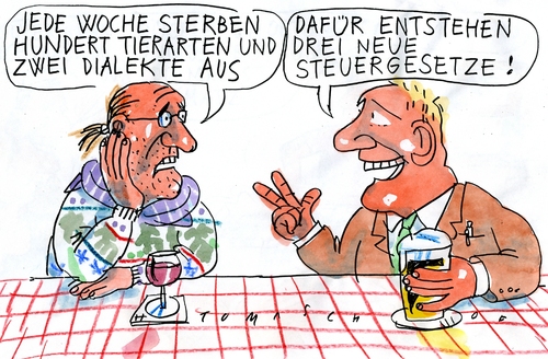 Cartoon: Steuergesetze (medium) by Jan Tomaschoff tagged steuergesetze
