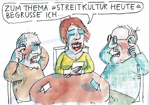 Cartoon: Streitkultur (medium) by Jan Tomaschoff tagged politik,streit,diskurs,toleranz,demokratie,politik,streit,diskurs,toleranz,demokratie