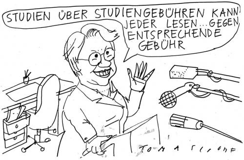 Cartoon: Studiengebühren (medium) by Jan Tomaschoff tagged studiengebühren,studenten,bildungssystem,unis