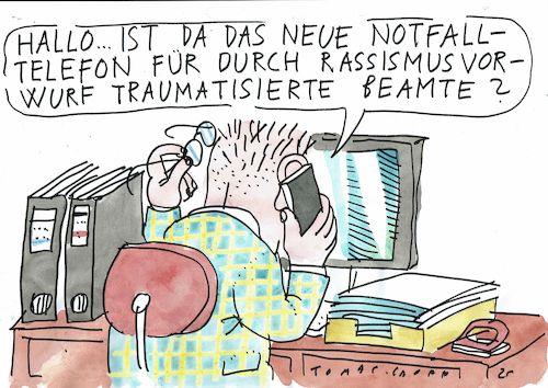 Cartoon: Trauma (medium) by Jan Tomaschoff tagged diskriminierung,diskriminierung