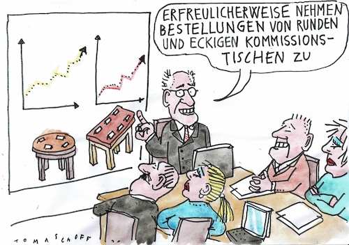 Cartoon: Tusche (medium) by Jan Tomaschoff tagged kommissionen,rente,pflege,gesundheit,kommissionen,rente,pflege,gesundheit