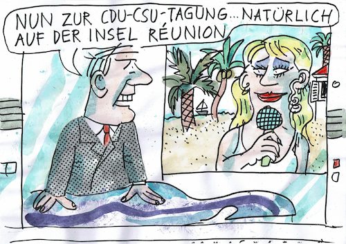 Cartoon: Union (medium) by Jan Tomaschoff tagged cdu,csu,cdu,csu