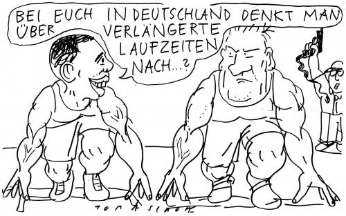 Cartoon: verlängerung (medium) by Jan Tomaschoff tagged verlängerte,laufzeiten