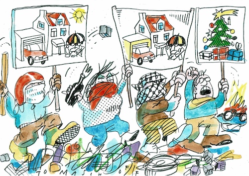 Cartoon: weihnachten18 (medium) by Jan Tomaschoff tagged weihnachten,protest,weihnachten,protest