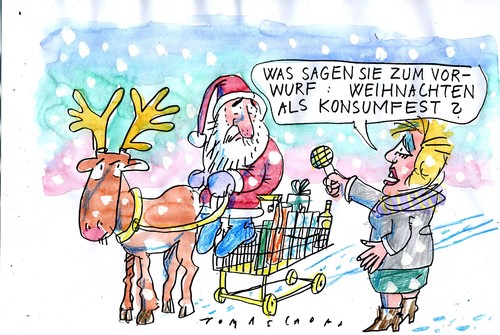 Cartoon: Weihnachten 5 (medium) by Jan Tomaschoff tagged konsum,weihnachten,konsum,weihnachten