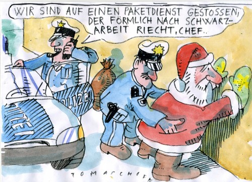 Cartoon: Weihnachten 6 (medium) by Jan Tomaschoff tagged weihnachtsmann,weihnachtsmann