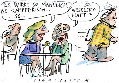 Cartoon: Weselsky (medium) by Jan Tomaschoff tagged lokführer,gewerkschaft,lokführer,gewerkschaft