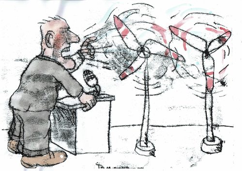 Cartoon: Wind (medium) by Jan Tomaschoff tagged windkraft,umwelt,windkraft,umwelt