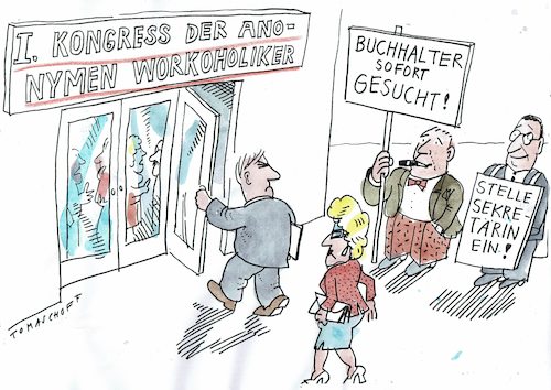 Cartoon: Workoholiker (medium) by Jan Tomaschoff tagged stress,arbeit,sucht,stress,arbeit,sucht