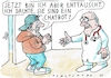 Cartoon: bOT (small) by Jan Tomaschoff tagged gesundheit,arzt,patient,ki