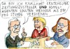 Cartoon: Doppelagenten (small) by Jan Tomaschoff tagged agenten,spione