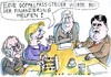 Cartoon: Doppelpass-Steuer (small) by Jan Tomaschoff tagged doppelpass,steuern,finanzierung