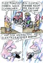 Cartoon: Elektroautos (small) by Jan Tomaschoff tagged elektroautos,energie