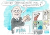 Cartoon: FIFA (small) by Jan Tomaschoff tagged fifa,fussball,infantino,wm,saudiarabien