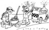 Cartoon: follow me (small) by Jan Tomaschoff tagged follow,me