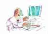 Cartoon: Fortschritt (small) by Jan Tomaschoff tagged digitalisierung,mensch,gehirn