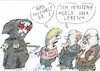 Cartoon: Frage (small) by Jan Tomaschoff tagged corona,leben,wirtschaft,finanzen