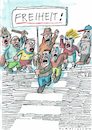 Cartoon: Freiheit (small) by Jan Tomaschoff tagged konvention,regel,mut,freiheit