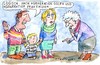 Cartoon: Generation (small) by Jan Tomaschoff tagged generation,golf,staat,schulden,familie
