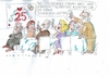 Cartoon: Jubiläum (small) by Jan Tomaschoff tagged ehe,silberhochzeit,scheidung,inflation