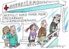 Cartoon: Kliniken (small) by Jan Tomaschoff tagged gesundheit,krankenhaus,reform