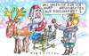 Cartoon: Nacheihnachtlicher Gruß (small) by Jan Tomaschoff tagged weihnachten,konsum