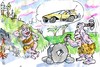 Cartoon: Rad (small) by Jan Tomaschoff tagged erfindung,technik,auto