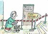 Cartoon: Renteneintritt (small) by Jan Tomaschoff tagged demografie,renten