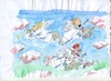 Cartoon: Rock n Roll Heaven (small) by Jan Tomaschoff tagged himmel,engel,musikinstrumente,trompete,harfe,zither,gitarre,punk,gesang,bibel,religion,tod,rocker,musiker,beatles,stones,pop
